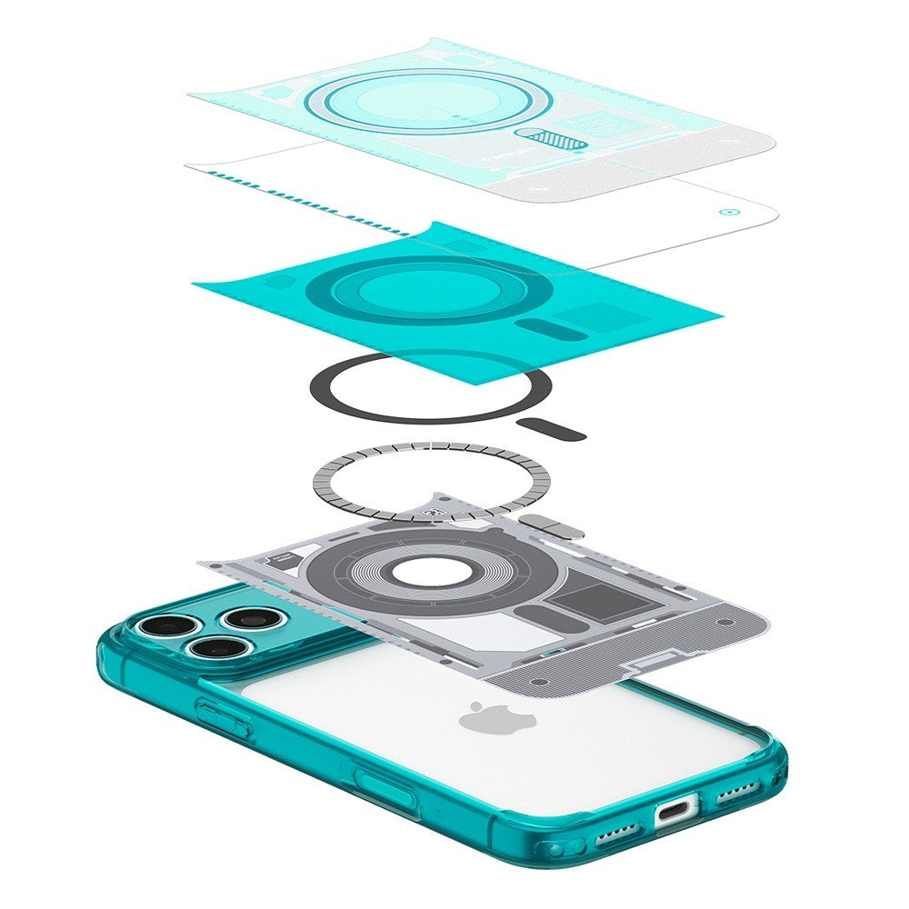 Spigen iPhone 17 Pro Max/iPhone 18 Pro Max Cover Classic C1 MagFit Bondi Blue