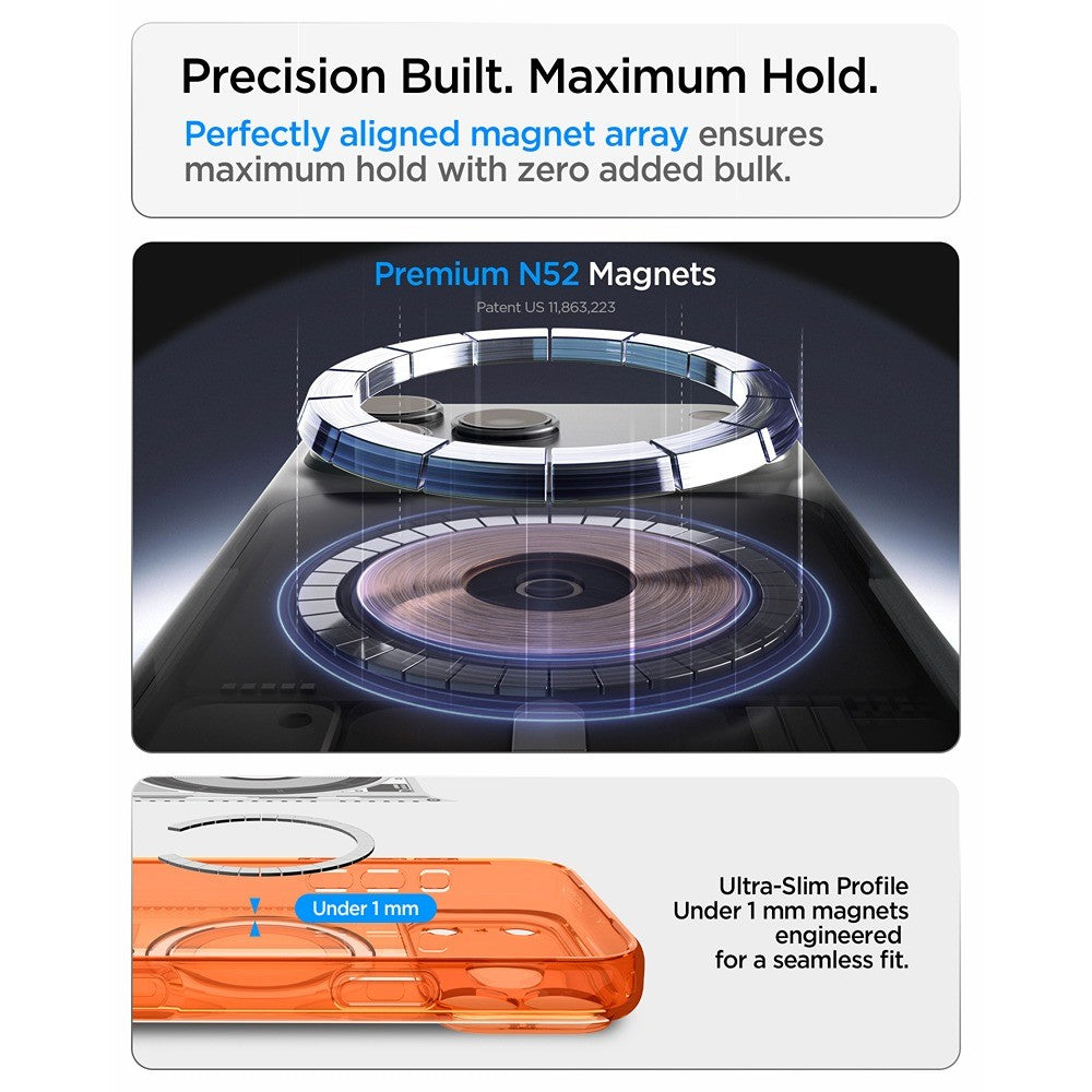 Spigen iPhone 17 Pro Max/iPhone 18 Pro Max Cover Classic C1 MagFit Tangerine