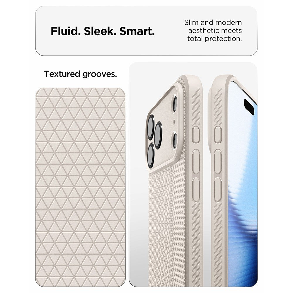 Spigen iPhone 17 Pro Max/iPhone 18 Pro Max Cover Liquid Air Natural Titan