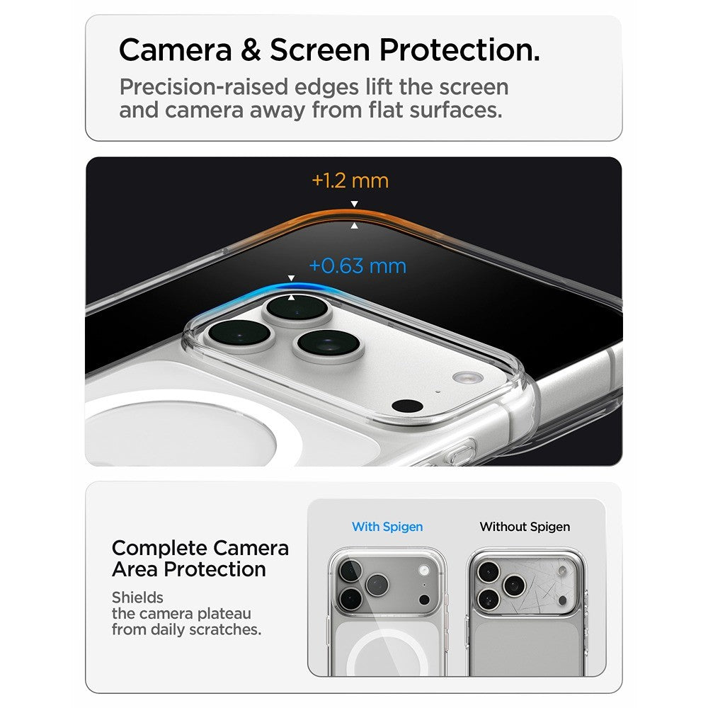 Spigen iPhone 17 Pro Max/iPhone 18 Pro Max Cover Liquid Crystal MagFit Clear White