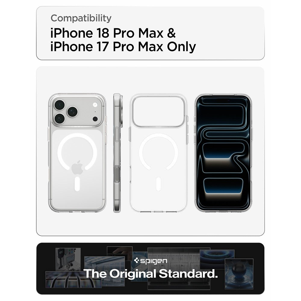 Spigen iPhone 17 Pro Max/iPhone 18 Pro Max Cover Liquid Crystal MagFit Clear White
