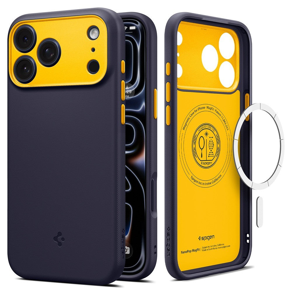 Spigen iPhone 17 Pro Max/iPhone 18 Pro Max Cover Nano Pop MagFit Blueberry Navy