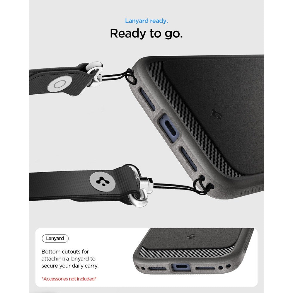 Spigen iPhone 17 Pro Max/iPhone 18 Pro Max Cover Rugged Armor MagFit Grå