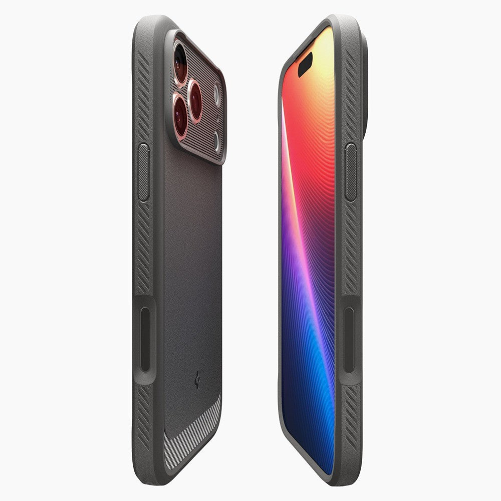 Spigen iPhone 17 Pro Max/iPhone 18 Pro Max Cover Rugged Armor MagFit Grå