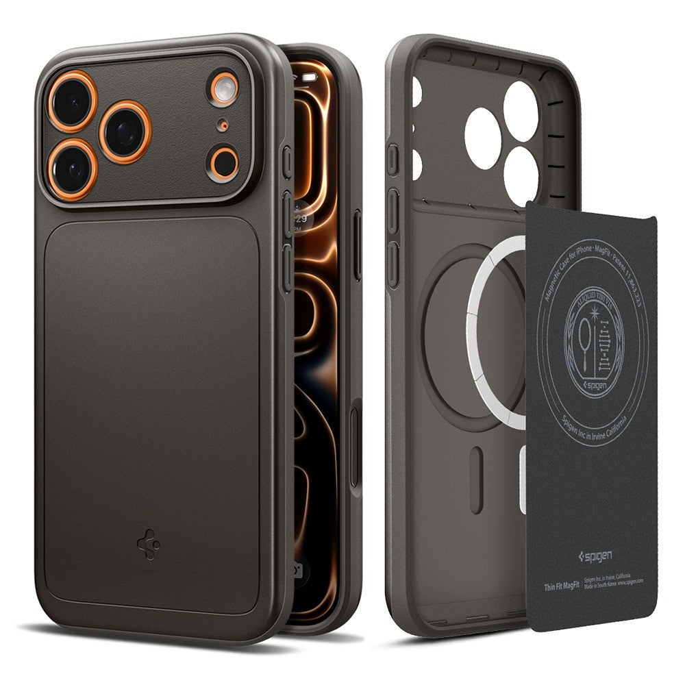 Spigen iPhone 17 Pro Max/iPhone 18 Pro Max Cover Thin Fit MagFit Gunmetal