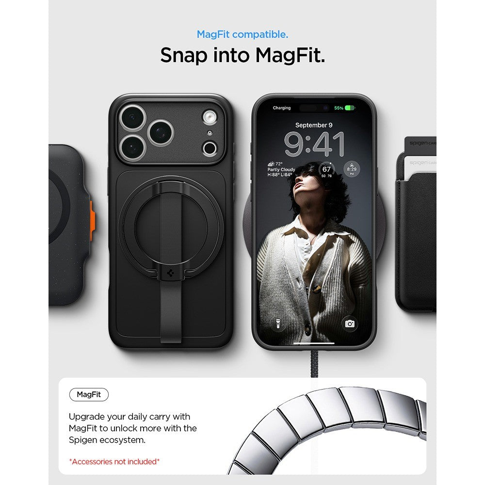 Spigen iPhone 17 Pro Max/iPhone 18 Pro Max Cover Thin Fit MagFit Sort
