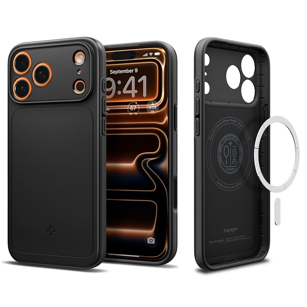 Spigen iPhone 17 Pro Max/iPhone 18 Pro Max Cover Thin Fit MagFit Sort