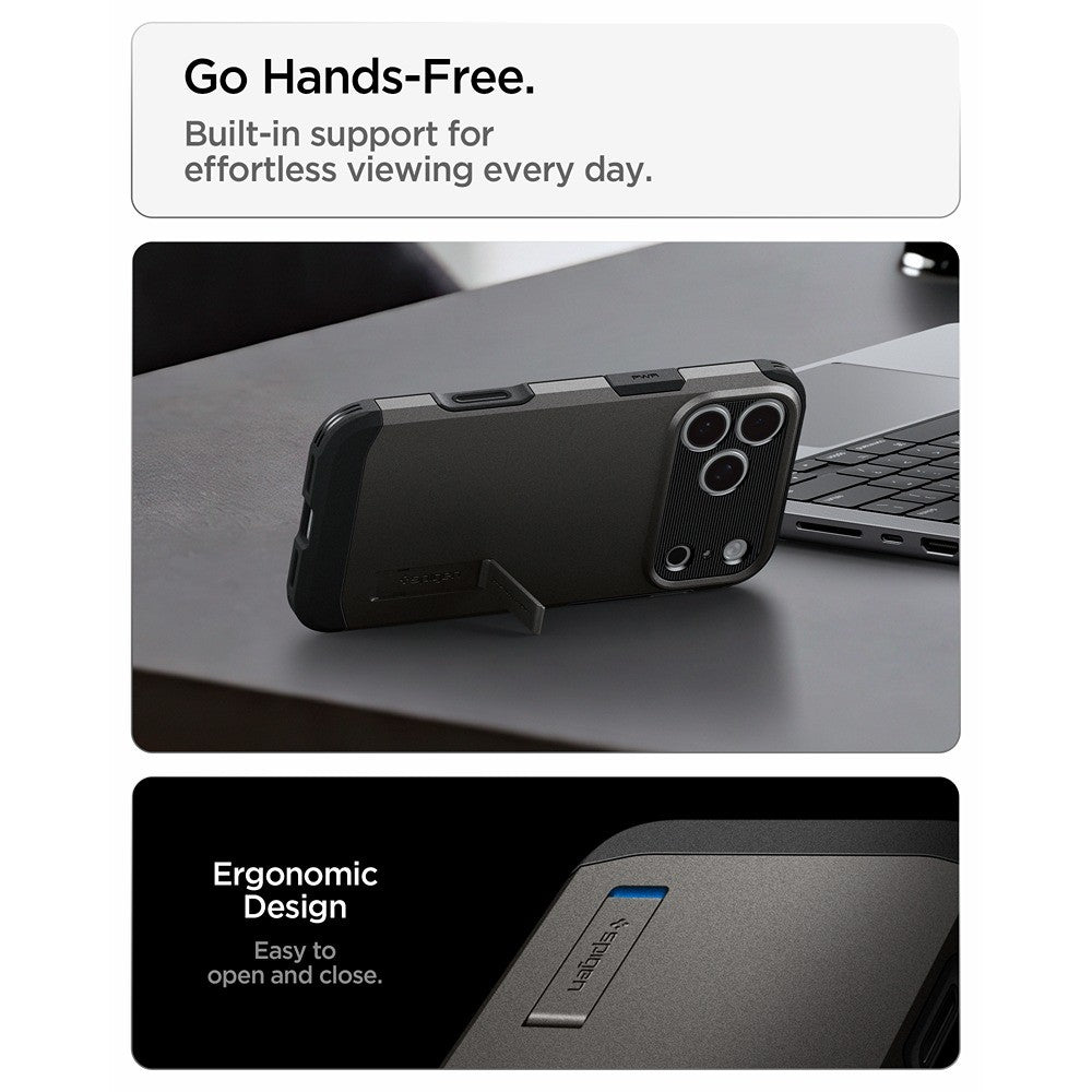 Spigen iPhone 17 Pro Max/iPhone 18 Pro Max Cover Tough Armor T MagFit Gunmetal