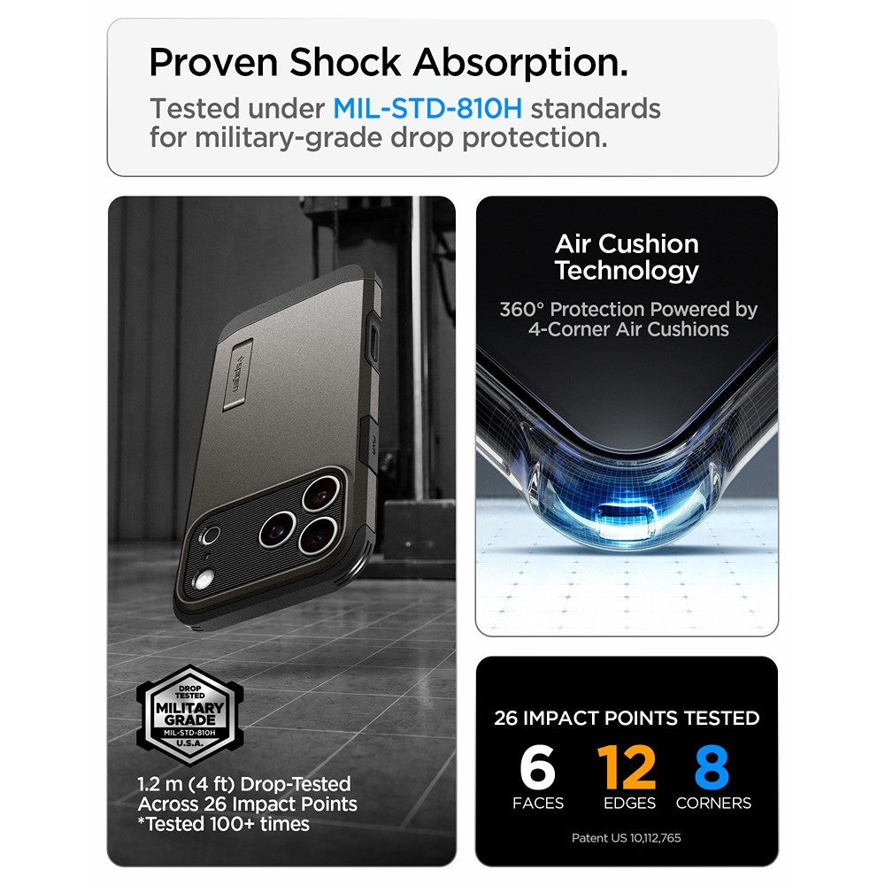 Spigen iPhone 17 Pro Max/iPhone 18 Pro Max Cover Tough Armor T MagFit Gunmetal