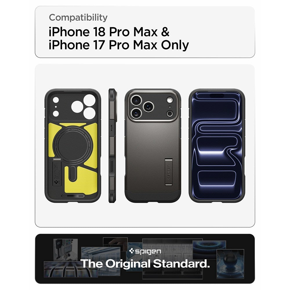 Spigen iPhone 17 Pro Max/iPhone 18 Pro Max Cover Tough Armor T MagFit Gunmetal