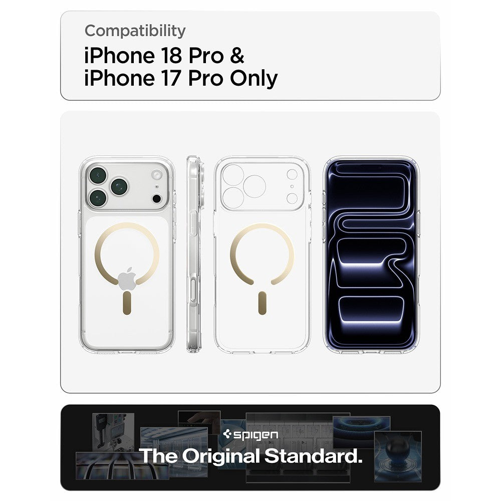 Spigen iPhone 17 Pro Max/iPhone 18 Pro Max Cover Ultra Hybrid MagFit Clear Gold