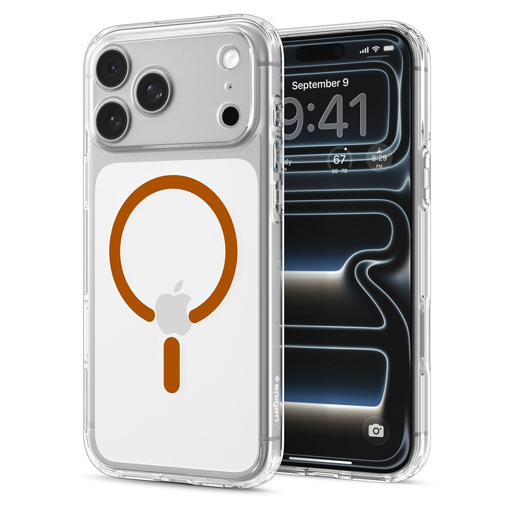 Spigen iPhone 17 Pro Max/iPhone 18 Pro Max Cover Ultra Hybrid MagFit Clear Orange