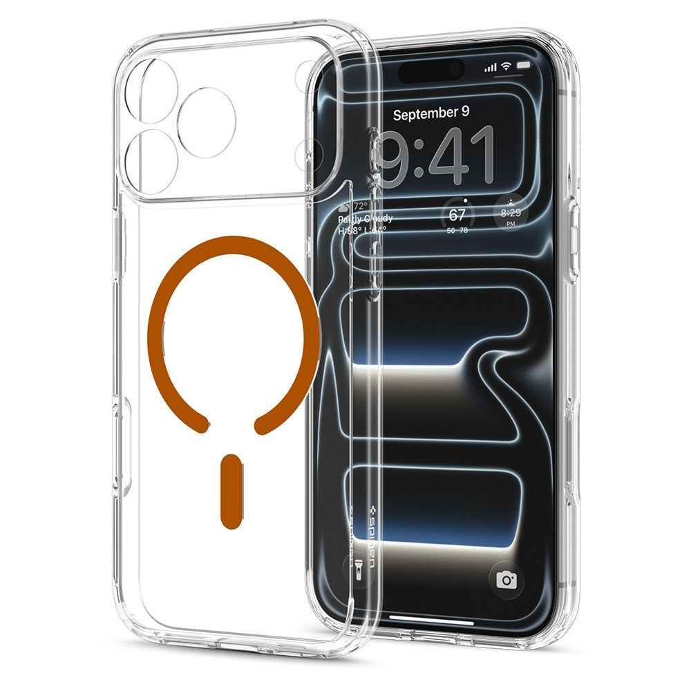 Spigen iPhone 17 Pro Max/iPhone 18 Pro Max Cover Ultra Hybrid MagFit Clear Orange