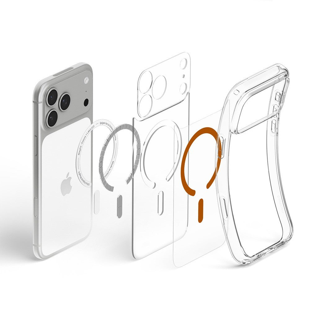 Spigen iPhone 17 Pro Max/iPhone 18 Pro Max Cover Ultra Hybrid MagFit Clear Orange