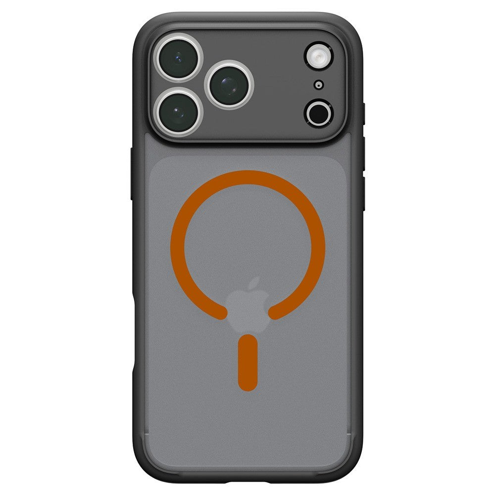 Spigen iPhone 17 Pro Max/iPhone 18 Pro Max Cover Ultra Hybrid MagFit Frost Black Orange