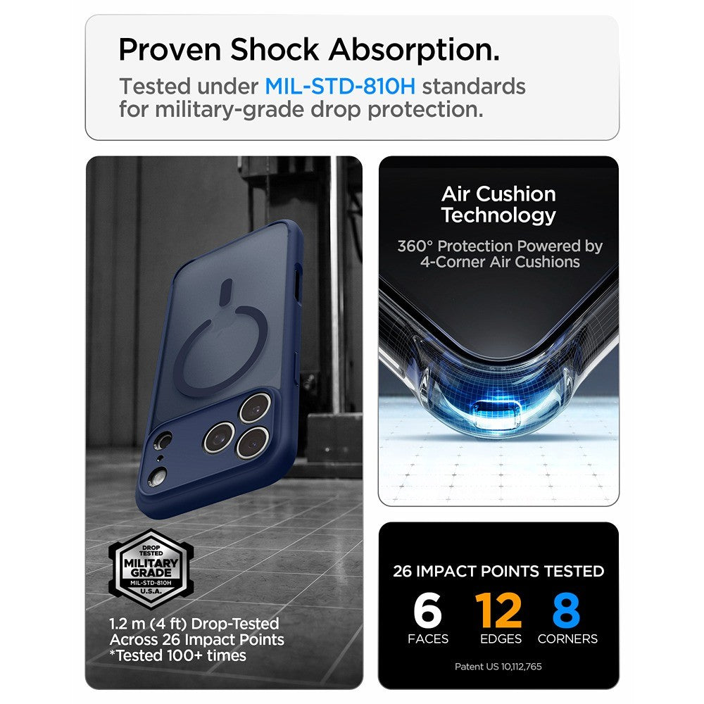 Spigen iPhone 17 Pro Max/iPhone 18 Pro Max Cover Ultra Hybrid MagFit Frost Deep Blue
