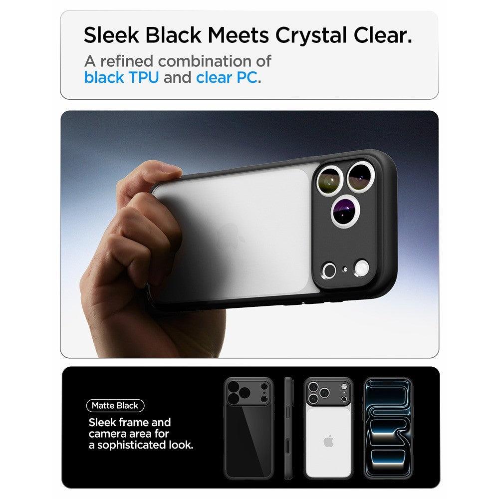 Spigen iPhone 17 Pro Max/iPhone 18 Pro Max Cover Ultra Hybrid Matte Black