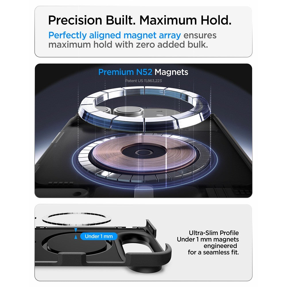 Spigen iPhone Duo Cover Air Fit Pro MagFit Sort