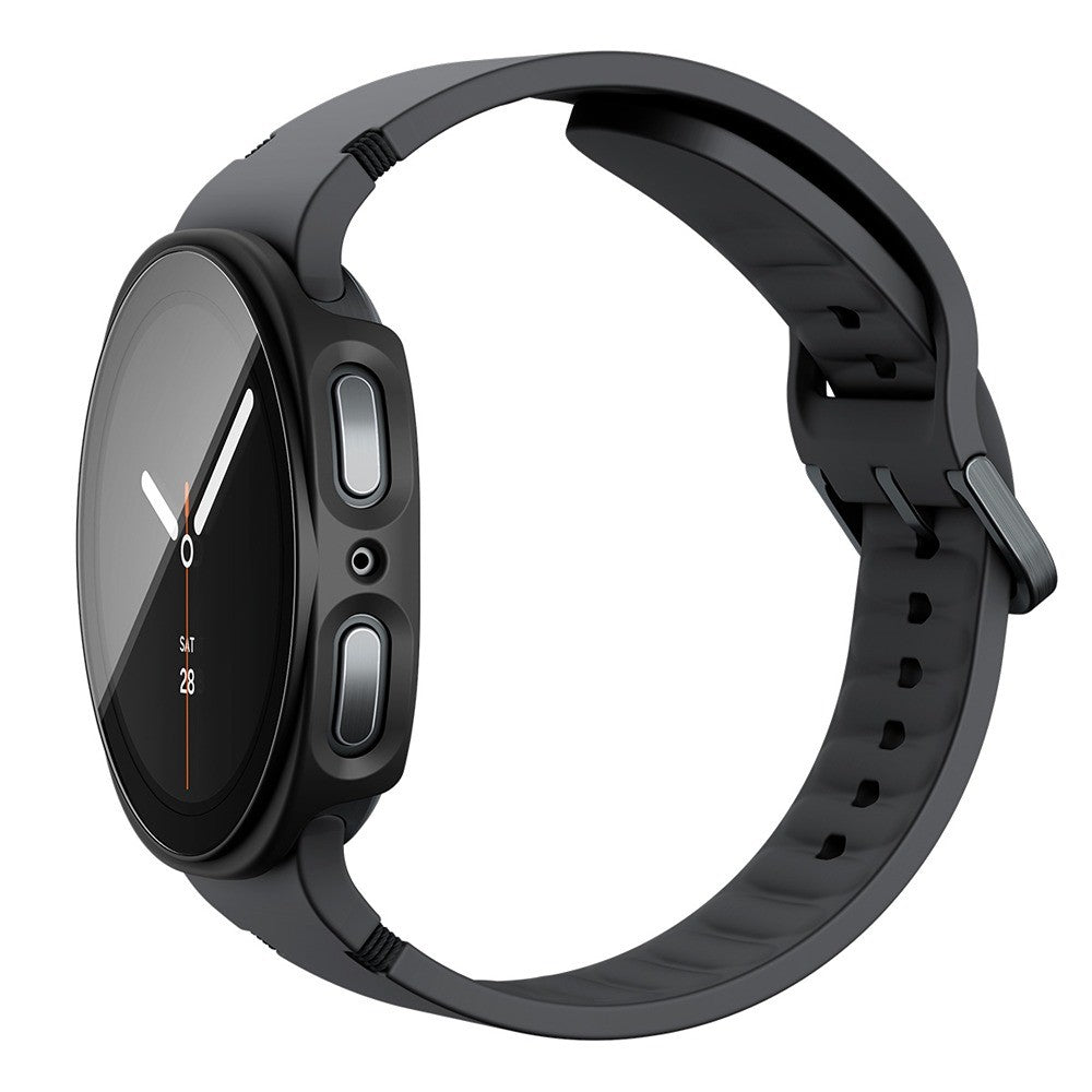 Spigen Samsung Galaxy Watch 8/9 40mm Skal med Skärmskydd Thin Fit 360 Svart