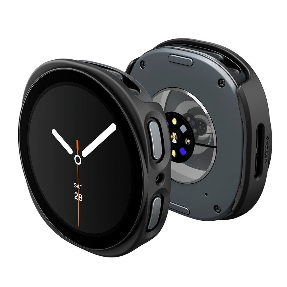 Spigen Samsung Galaxy Watch 8/9 44mm Skal med Skärmskydd Thin Fit 360 Svart
