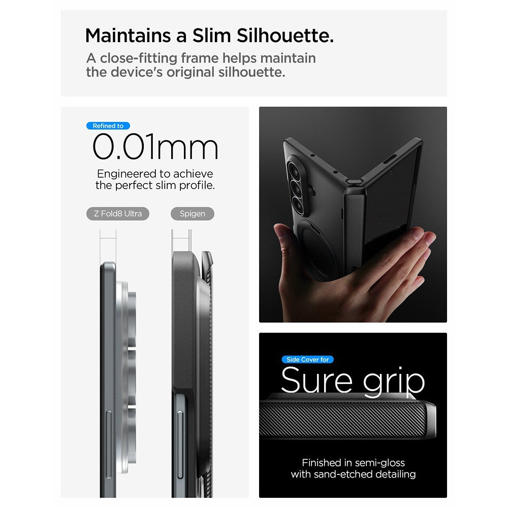 Spigen Samsung Galaxy Z Fold 8 Ultra Skal Slim Armor Pro S MagFit Svart