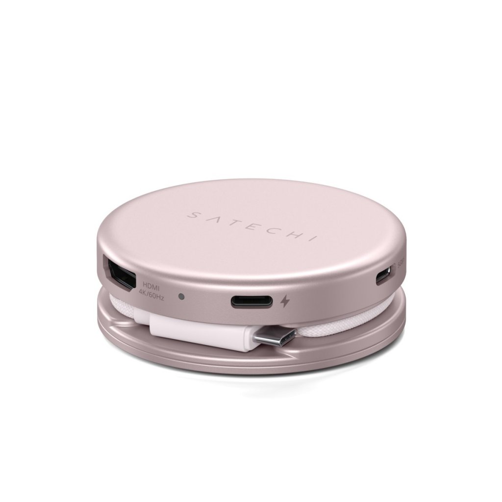 Satechi OntheGo 5-in-1 Multiport Adapter USB-hub Blush