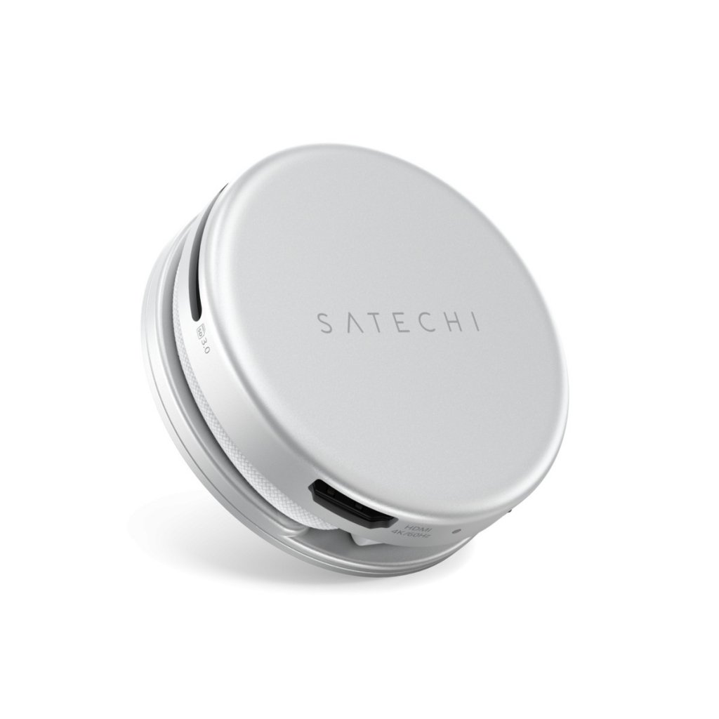 Satechi OntheGo 5-in-1 Multiport Adapter USB-hub Sølv
