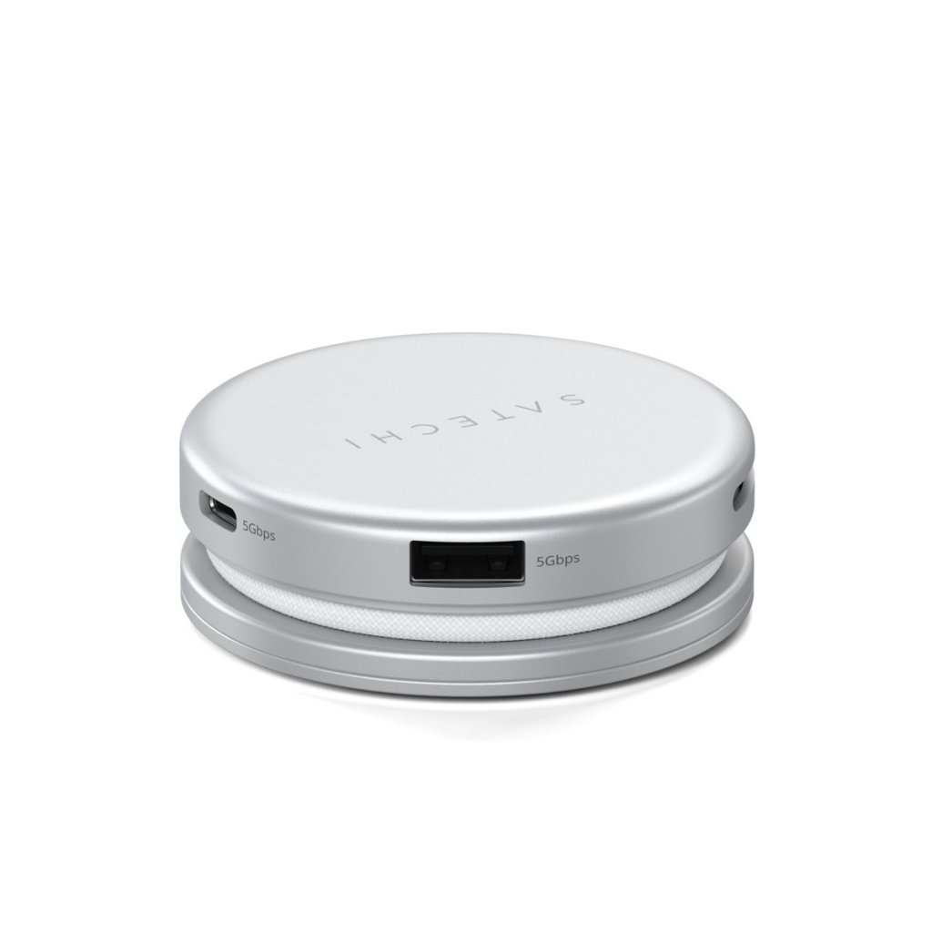 Satechi OntheGo 5-in-1 Multiport Adapter USB-hub Sølv