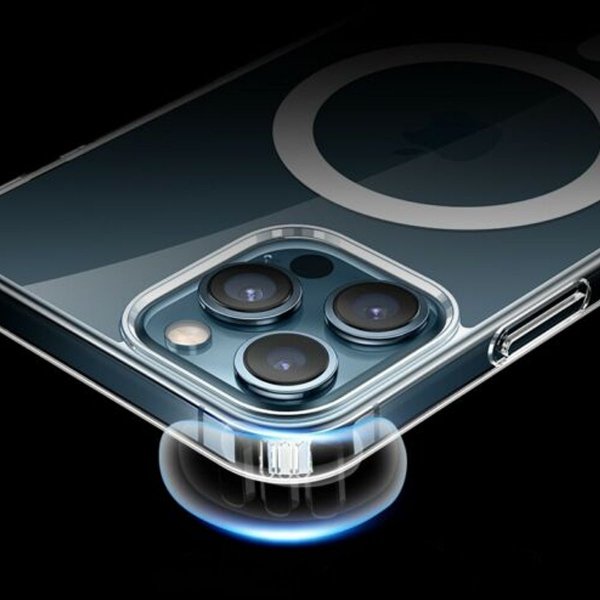 iPhone 13 Pro Cover TPU MagSafe Stødsikkert Gennemsigtigt