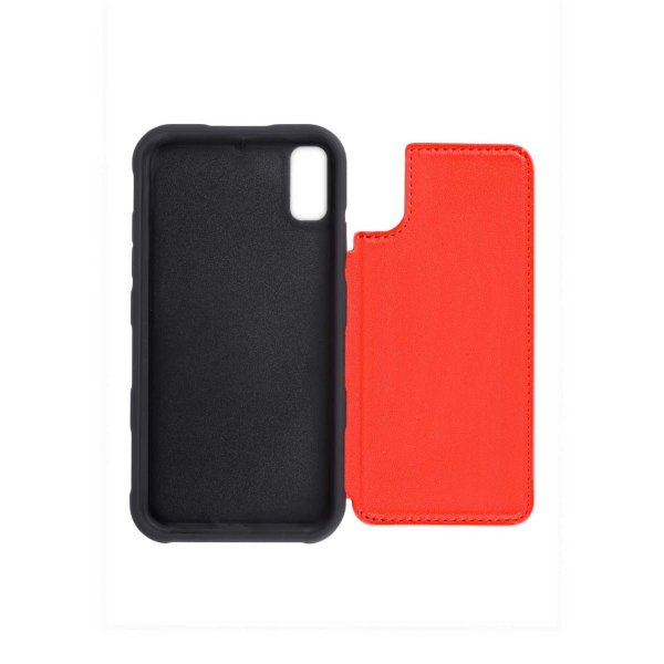 iPhone Xr Cover Udtrækkelig Kortholder Rød