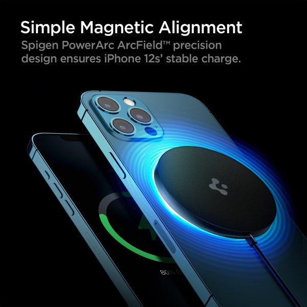Spigen Trådløs Oplader MagSafe ArcField 7.5W Sort