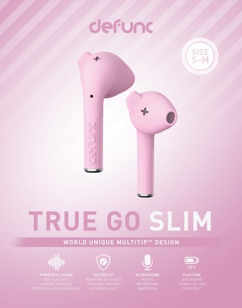 Defunc True Go Slim Trådløse Høretelefoner Rosa