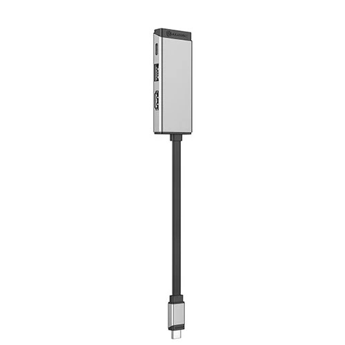 Alogic USB-hub MagForce Trio 3-in-1 Grå