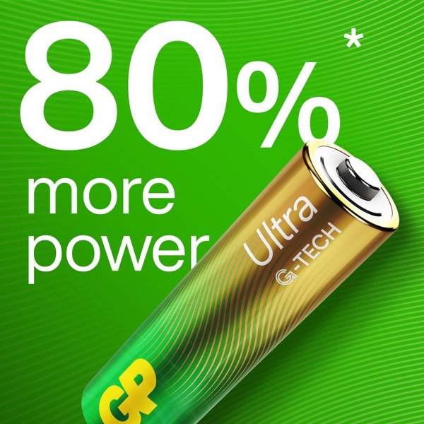 GP Ultra Alkaline AAA-batteri 24AU/LR03 4-pak