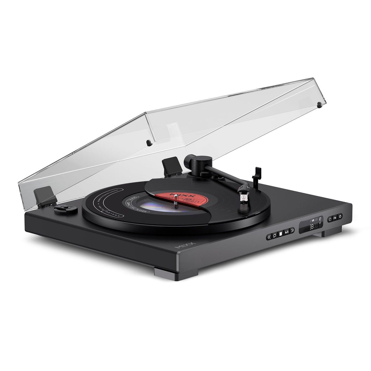 Mixx Analog Plus 2-i-1 Vinyl- og CD-Afspiller Sort