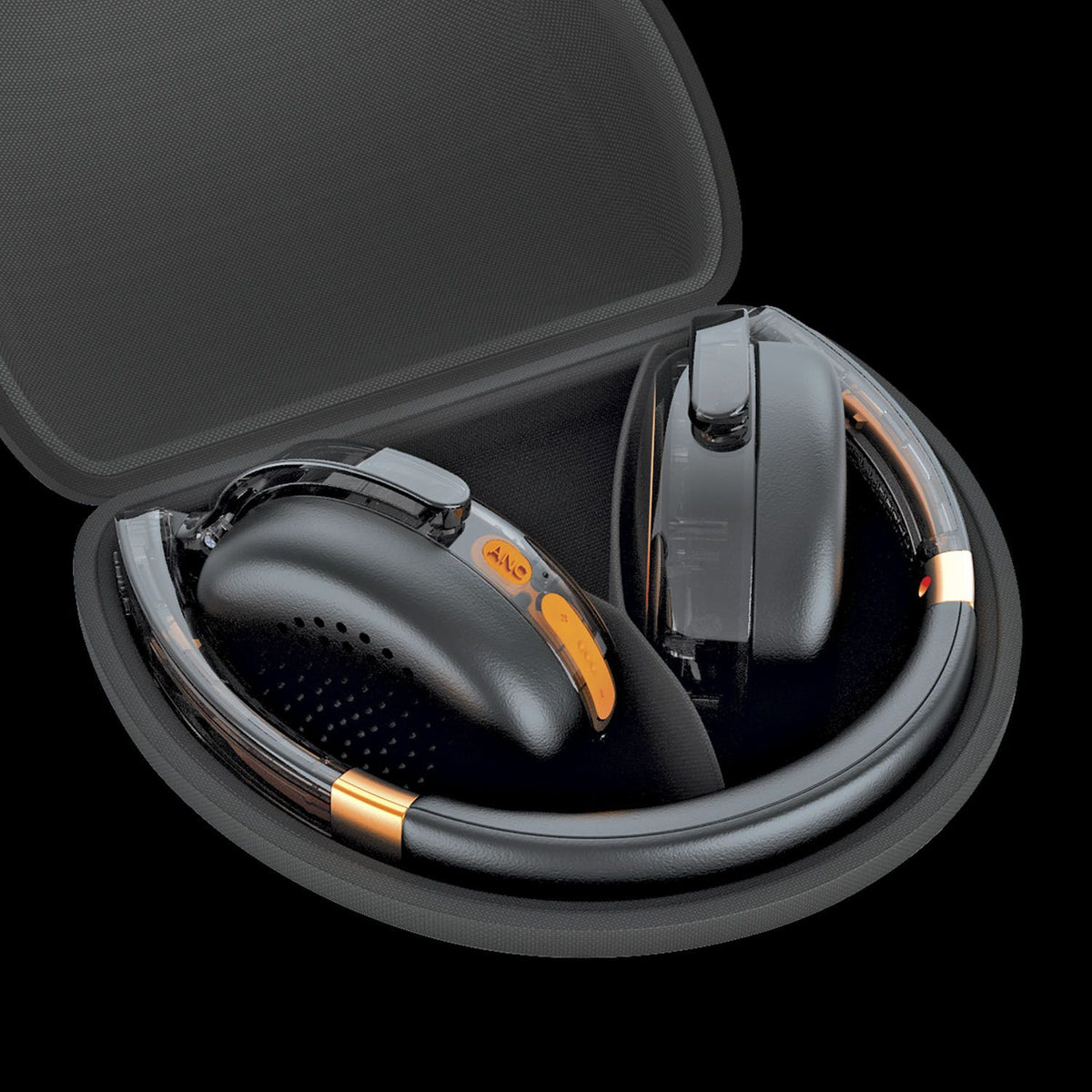 Mixx Trådløse On-Ear Høretelefoner StreamQ Go ANC Clear Sort