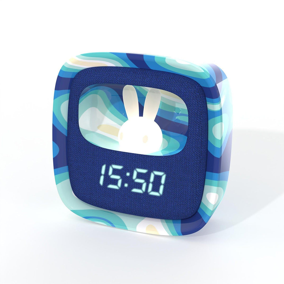 Mobility on Board Vækkeur med Natlys Billy Clock Blue Wave