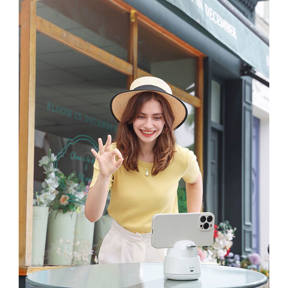 Hohem AI Auto Tracking Holder GO 2-Axis Mobilhållare Hvid