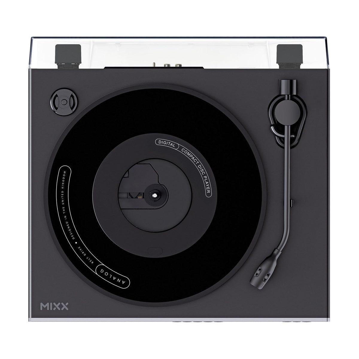 Mixx Analog Plus 2-i-1 Vinyl- og CD-Afspiller Sort