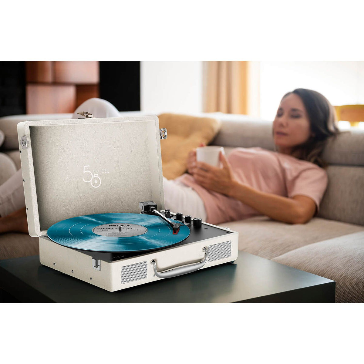 Mixx Revival 55 Vinylspiller Stereo Cream