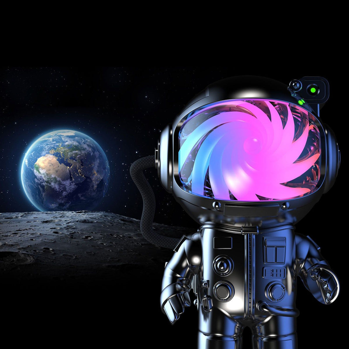 Mobility on Board Projektor Stellar Light Space Sølv Astronaut