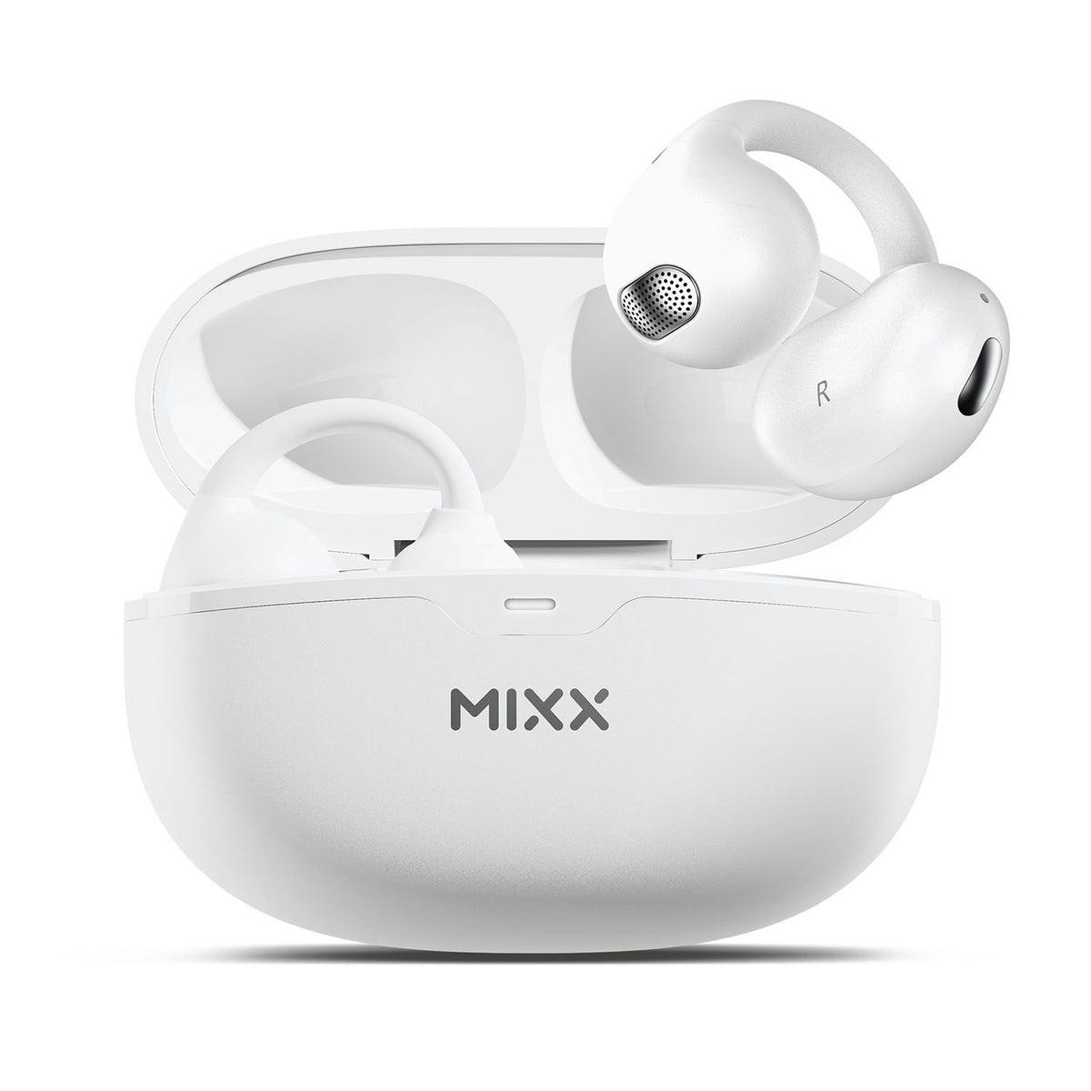 Mixx Trådløse Open-Ear Høretelefoner StreamBuds Switch Clips Hvid