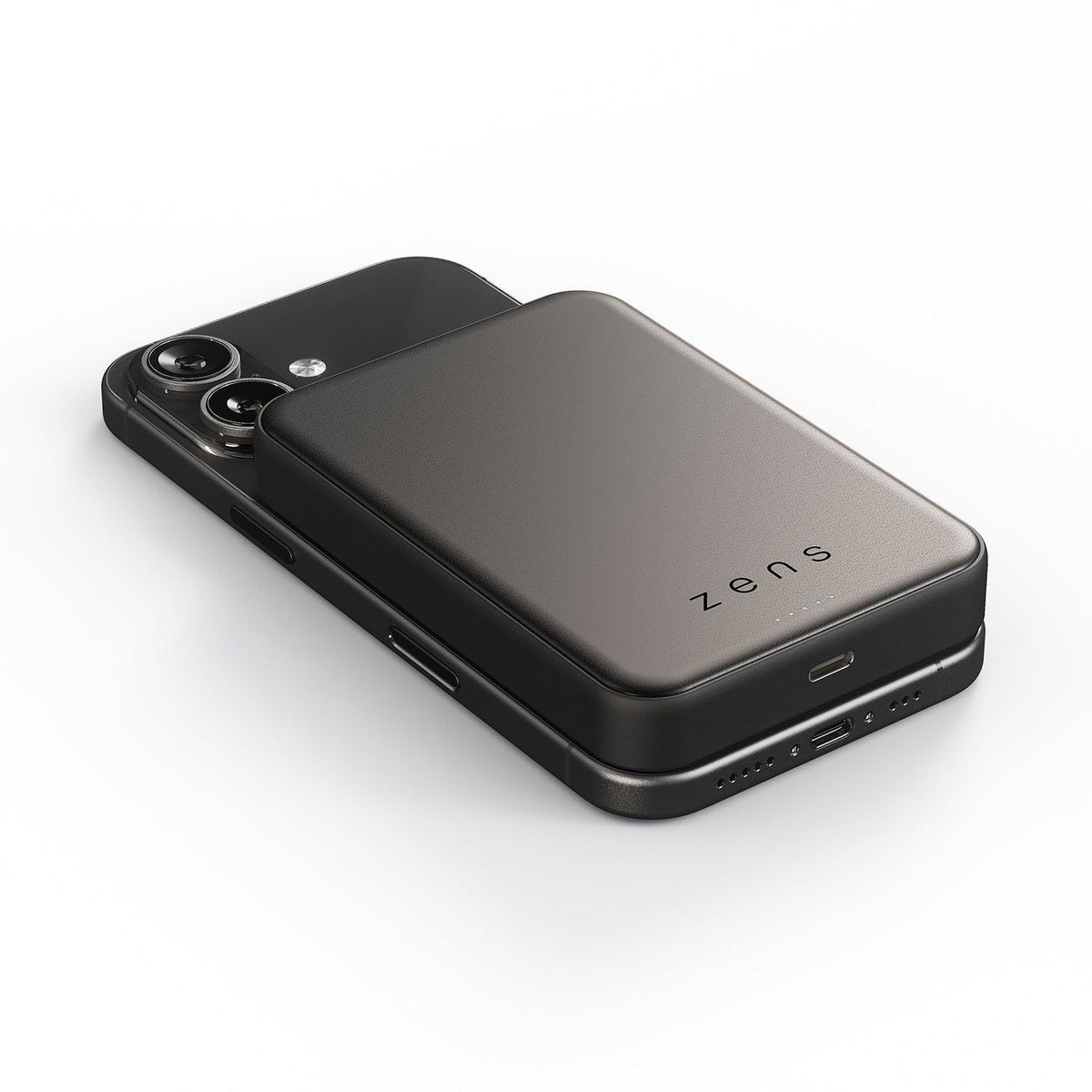 Zens Semi Solid State Powerbank Qi2.2 10 000 mAh Sort