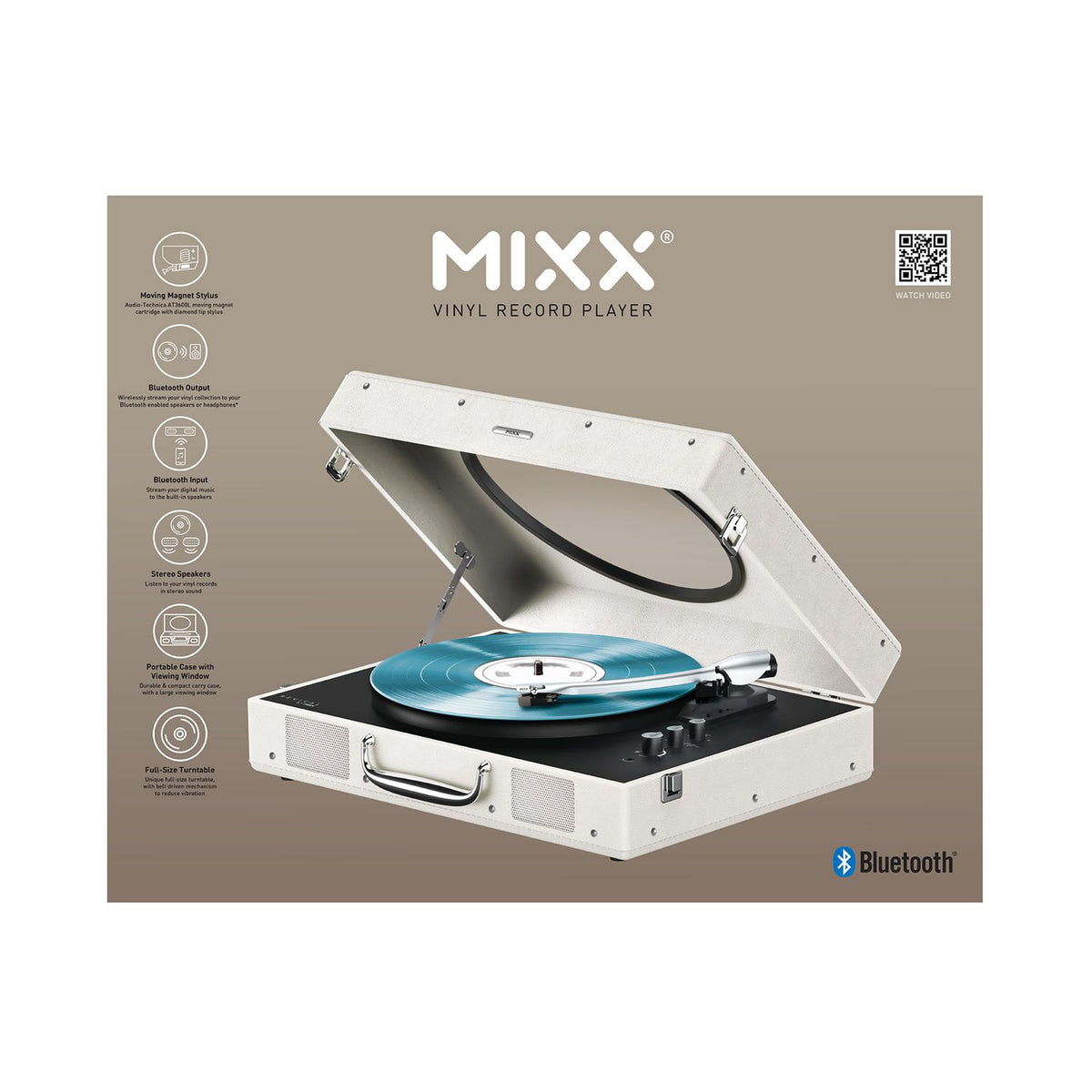 Mixx Revival 65 Vinylspiller Stereo Cream