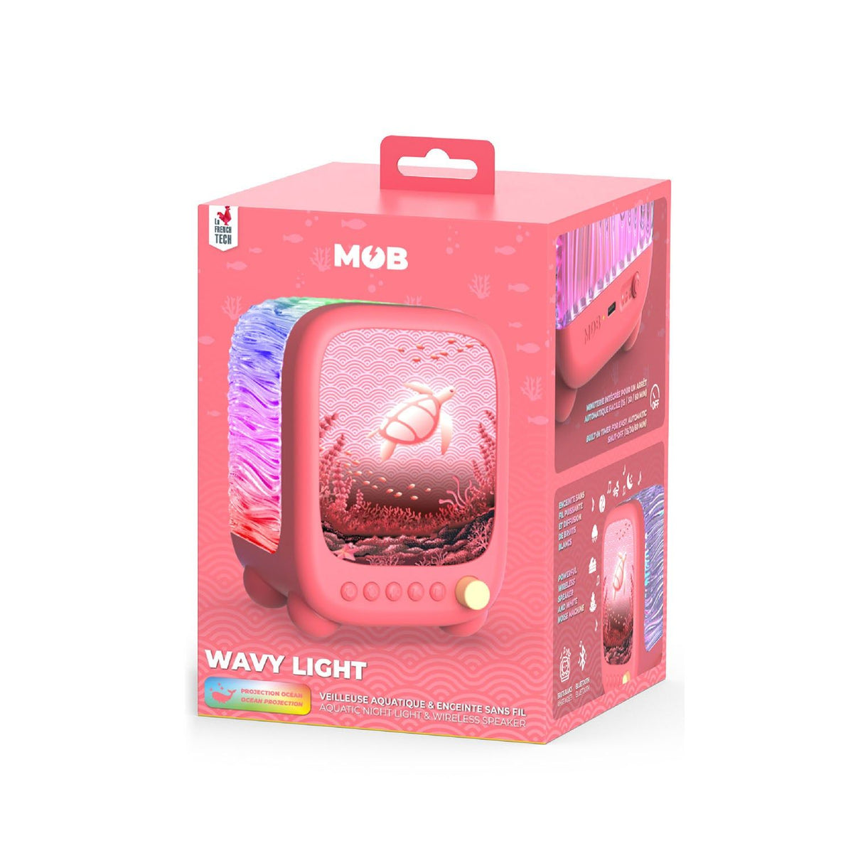 Mobility on Board Nattlampe Ocean Wavy Light Coral Pink