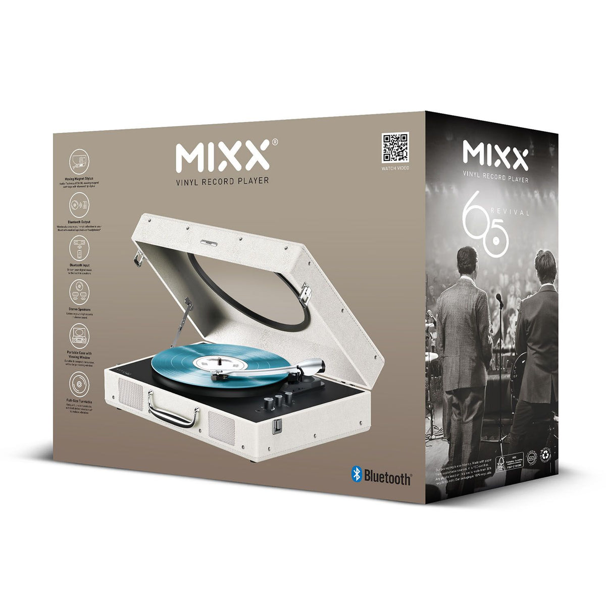 Mixx Revival 65 Vinylspiller Stereo Cream