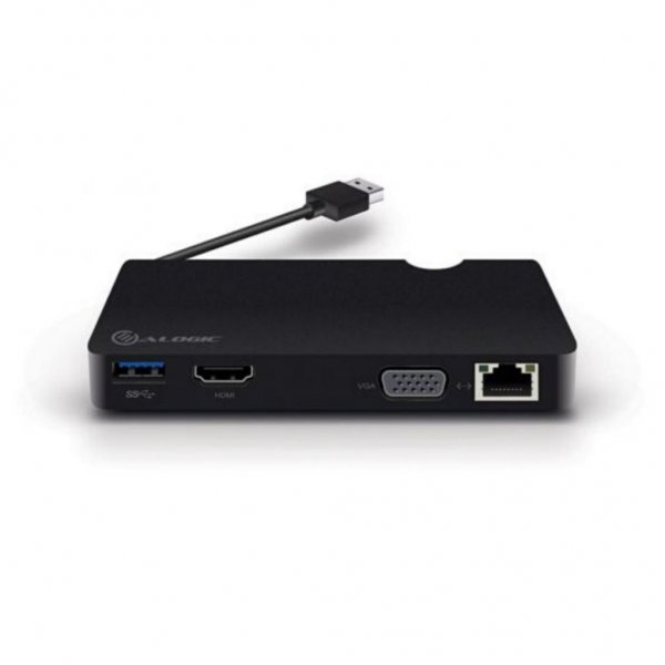 ALOGIC USB 3.0 dockingstation m. HDMI, VGA, Ethernet og USB