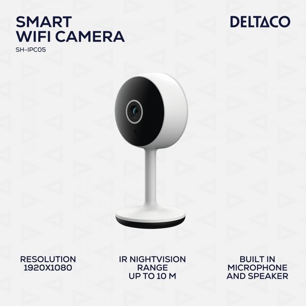 Deltaco Smart Home WiFi-kamera med Bevægelsesdetektion