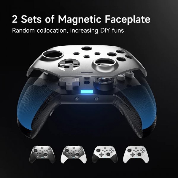 EasySMX X10 Mechanic Master Gamepad Trådløs/Kabel Sølv