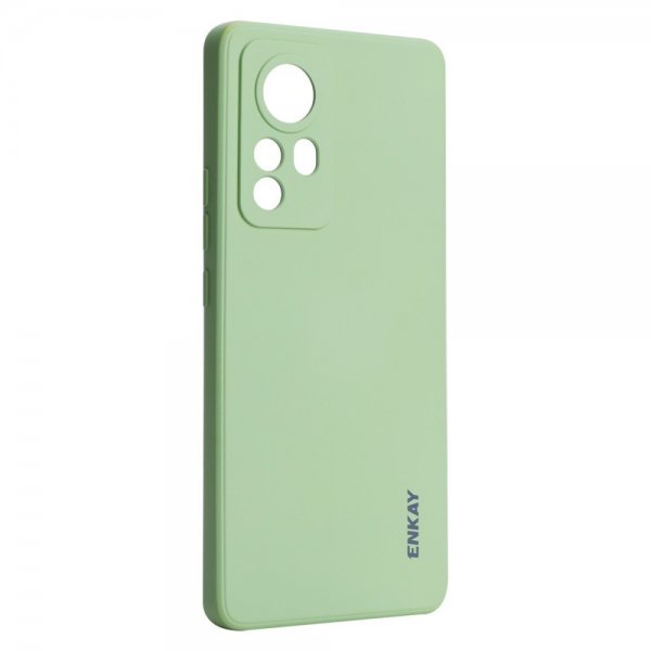 Enkay Xiaomi 12/12X Cover Silikone Lysegrøn